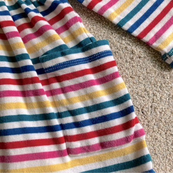 6-12M Hanna Andersson Rainbow Stripe Pocket Dress - Picture 4 of 7